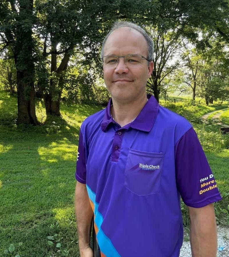 Mike Zagozda, owner of Triple Check Electric, in Omaha NE