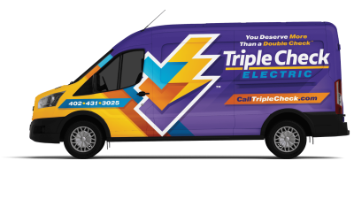 Triple Check Electric wrapped service van
